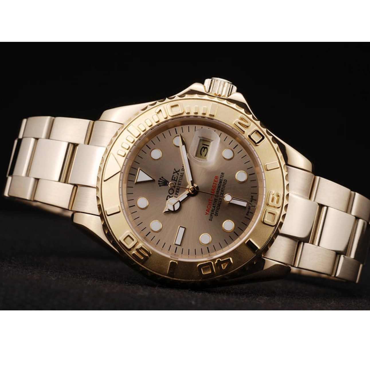 Good copy rolex watches Master Gold Gold Rolex Yacht Dial 98232 Bezel 0702